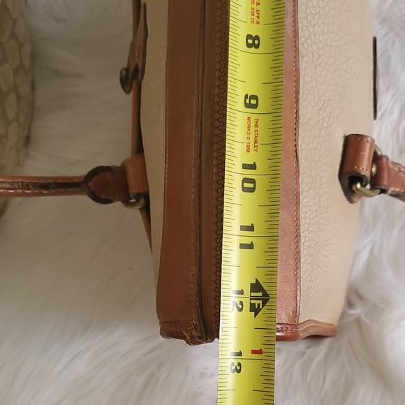 Dooney & Bourke Cream and Brown Satchel - Picture 10 of 16